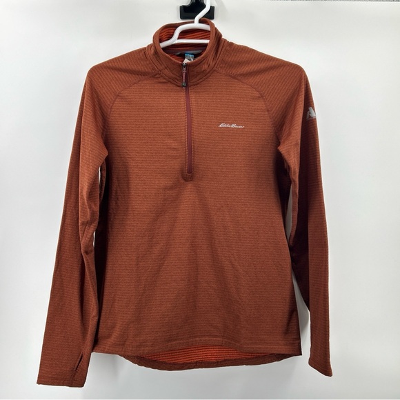 Eddie Bauer Other - Eddie Bauer Burnt Orange Quarter-Zip Top